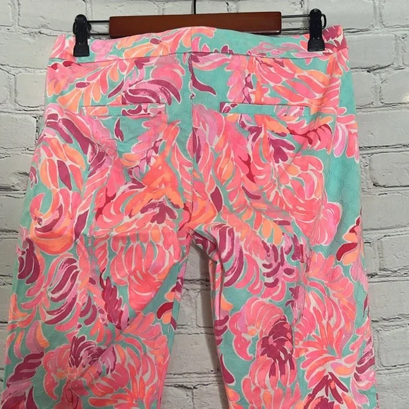 Lilly Pulitzer Straight Leg Pants Size 6 Excellent Condition - Picture 5 of 10